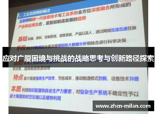 应对广厦困境与挑战的战略思考与创新路径探索